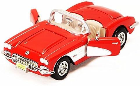 1959 Chevy Corvette Convertible, Red - Showcasts 73216 - 1/24 Diecast Model Car, mas sem caixa