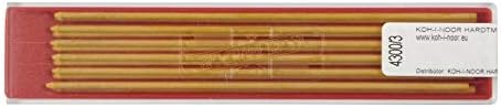 Candas de cor Koh-i-noor para lápis mecânico de 2mm de diâmetro de 120 mm-amarelo