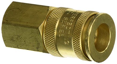Válvula Dixon 3CJBF4-B Brass Europeu de alto fluxo de alto fluxo de ajuste pneumático, soquete, acoplador 3/8