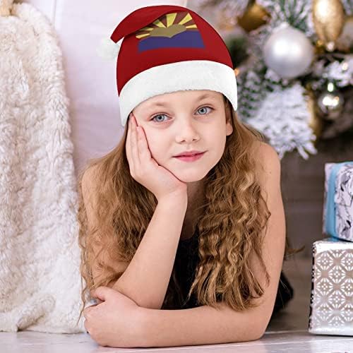 Estado do Arizona Adoro chapéu de natal personalizado chapéu de Papai Noel Decorações de Natal engraçadas