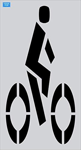 72 FHWA/DOT Bicycle Lane Symbol Marking Stisncil