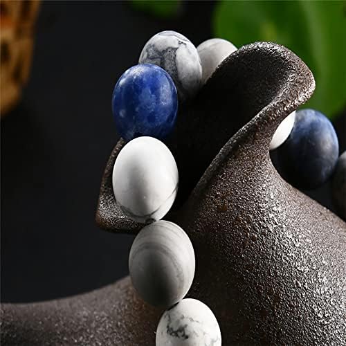 Bracelete de pedra natural Minchações de cura para meditação A ansiedade e o estresse se referem a homens e mulheres pedras de miçangas de miçangas de miçangas