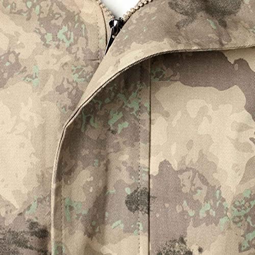 Jaqueta militar de camuflagem para homens com zíper com casacos com capuz Casacos macios de casca macia e mais tamanho