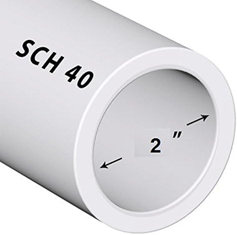 Tubo de PVC SCH40 2 polegadas de comprimento personalizado branco