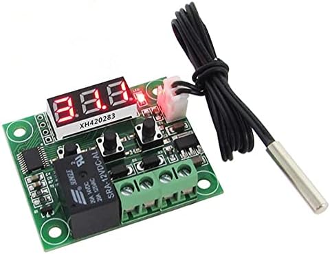 CNHKAU XH-W1209 Exibição digital Controlador de temperatura do controlador de temperatura Controlador de temperatura Mini temperatura