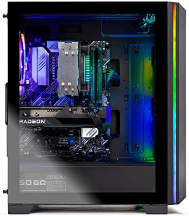 Skytech Chronos Gaming PC Desktop-AMD Ryzen 5 5600x 3,7 GHz, NVIDIA RTX 4070 TI, 1TB NVME SSD, 16GB DDR4 RAM 3200, 750W GOLD PSU,