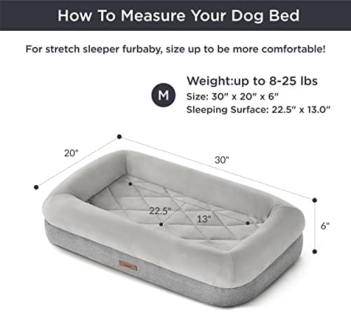 Camas de cães de espuma de memória Lesure para cães médios - cama de cachorro ortopédica lavável feita com espuma certificada certificada