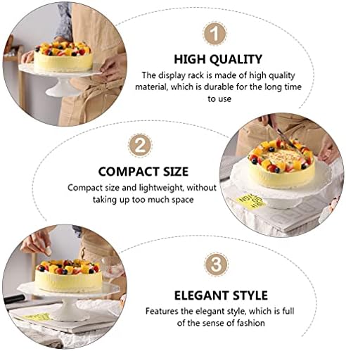 Yardwe estilo europeu bolo cerâmico stand cupcake stand stand stand pratos de exibição em relevo flora