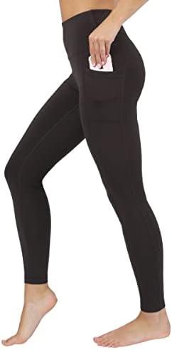 90 graus por reflexo de lã de cintura alta perneiras revestidas com bolso lateral - calças de ioga