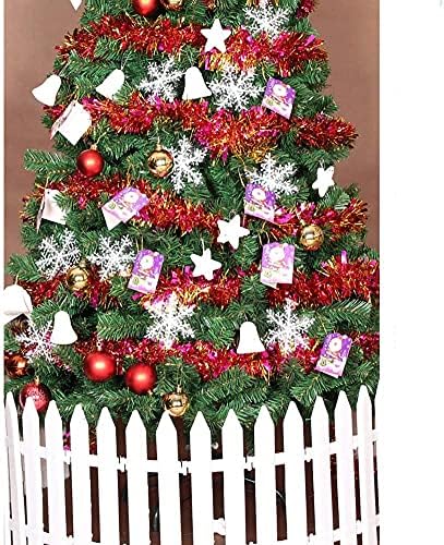 Haieshop Árvore de Natal Árvore Artificial da Árvore de Natal Decoração de Natal Árvore Artificial Pinheiro Sólido Árvores de Natal Com Metal Stand and Ornaments 830