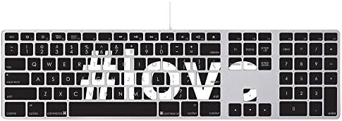 MightySkins Skin Compatível com o teclado Apple com teclado numérico MB110LL/B - AMOR 2 | Tampa protetora, durável e exclusiva do encomendamento