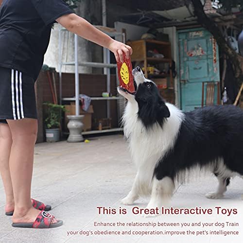M.C.Works Dog Toys para mastigar agressivos Creades grandes, mastigadores de cães pesados, brinquedos para cães indestrutíveis para cães grandes pequenos grandes Burlywood xxl