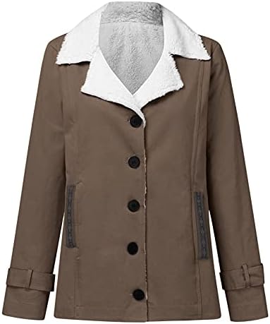 Cor de bolso de pelúcia de ursinho de pelúcia feminina combinando com zíper de inverno quente fora da jaqueta preta sem capuz