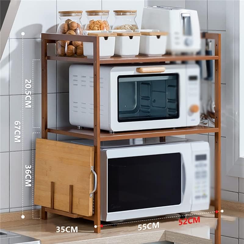 Czdyuf Kitchen Banchartop Storage Rack de plataforma multicamada ajustável adequada