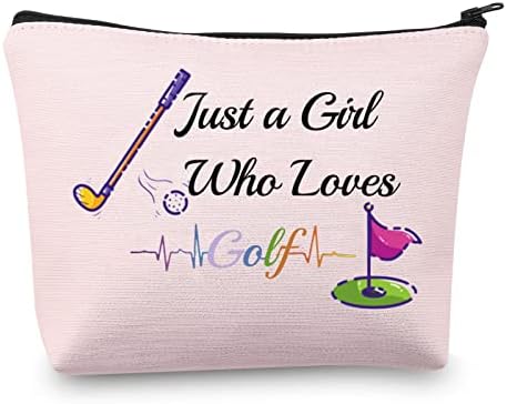 Presente de golfe do CMNIM para ela apenas uma garota que adora bolsa de maquiagem de golfe para amantes de golfe