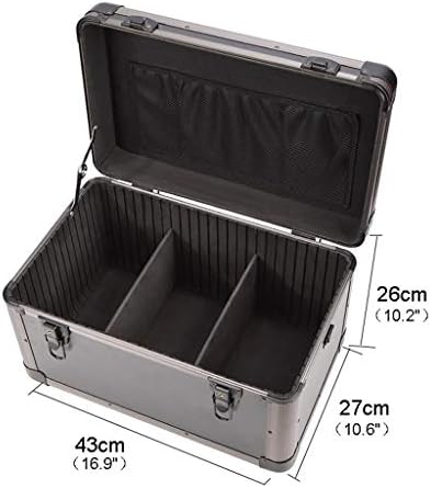Caixa de ferramentas Organizador de hardware Caixa de ferramentas de alumínio transportar estojo de alumínio pesado e