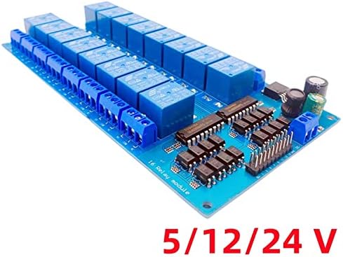 Painel de interruptor de controle Pikis LNTELLIGENT, Módulo de relé 16 de canal, 5/12/24V, saída de isolamento de optocoupler, 250v10a