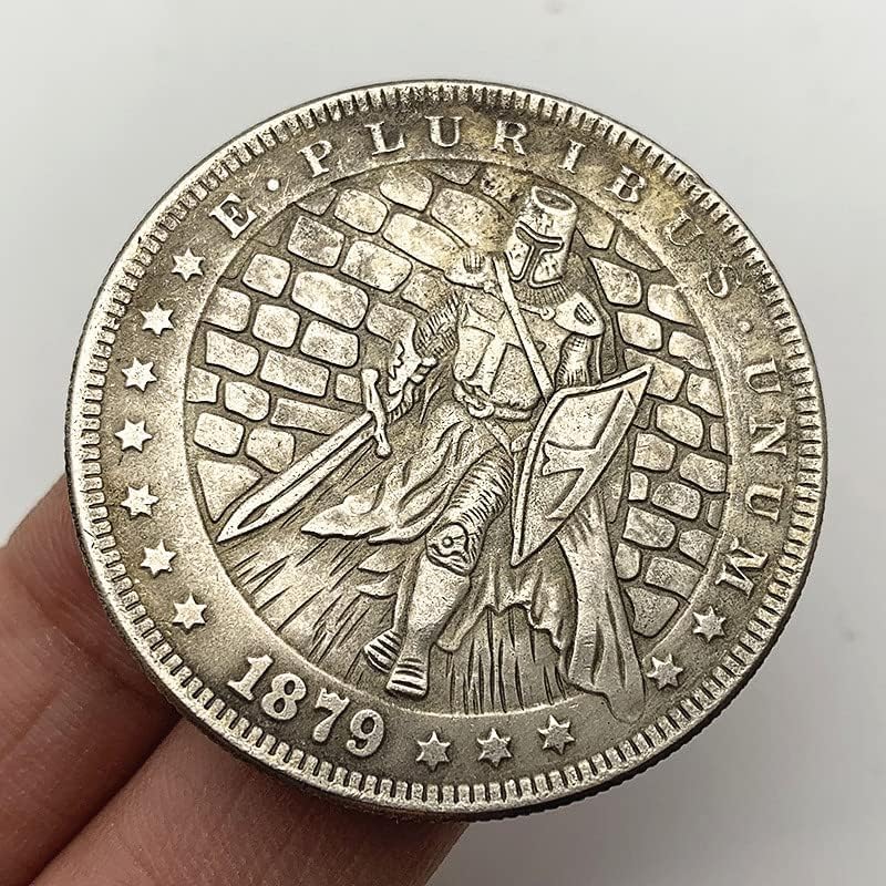 1879 moedas errantes de moedas antigas coleta de medalha de prata antiga moeda de moedas de cobre em prata moeda comemorativa