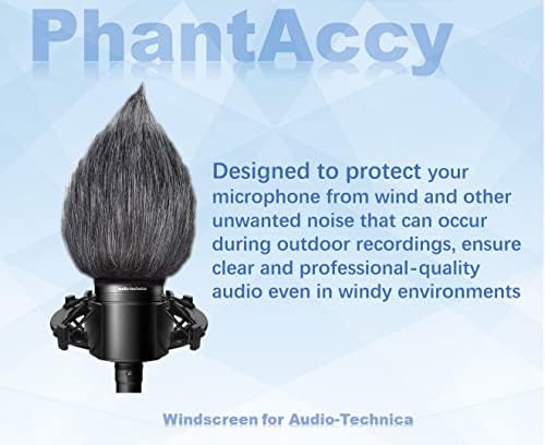 Filtro pop/pára-brisas para Audio-Technica AT-2020 AT-2035 AT-2050 AT-2500 AT-4040 Microfones, capa de microfone para filtragem de plosivos e ruído sibilante