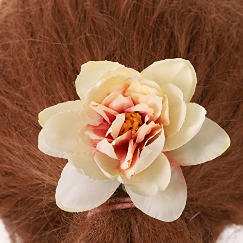 Kallory 21pcs Clipes de cabelo de flores, cabelos de rosas barretas
