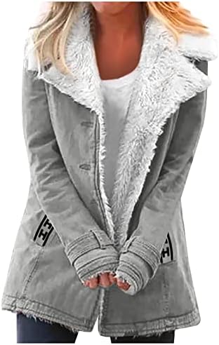 Cacacos de pelúcia de inverno Cacacos para mulheres colarinho de lapela aberta fivela de manga longa camisas camisetas casuais jaquetas de blusa casual