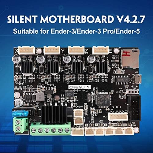 CREALIDADE 3D 32BITS NOVA VERSÃO Atualizar placa -mãe silenciosa com TMC2225 Driver de motor de passo v4.2.7 Versão para Ender 3/Ender 3 Pro/Ender 3x