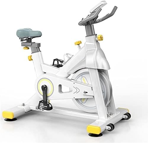 Bicicleta de exercício Buzznn, equipamentos de treino de bicicletas estacionárias, bicicleta de ciclismo interno de unidade de correia silenciosa, almofada de assento confortável e monitor LCD para treino de ginástica em casa
