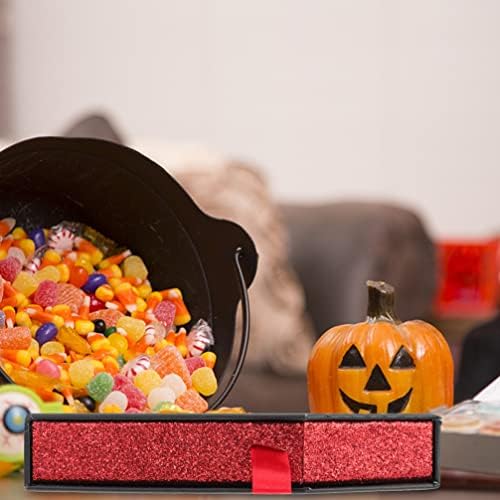 Aboofan Coffin Decor 2pcs Mini Halloween Coffin Papel Caixão Cabelo Candy Cadeir