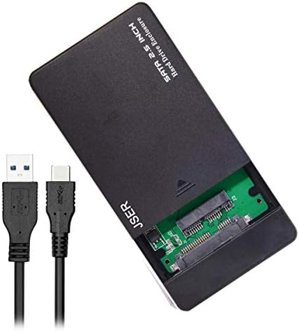JSER USB 3.1 tipo C USB-C a 1,8 polegada Micro SATA 16pin 7+9 SSD para gabinete de disco rígido externo 5 Gbps