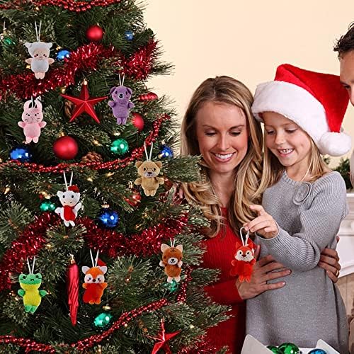 Juegoal Mini Animal Plush Advento Calendário 2022 Para crianças, calendários de brinquedos de contagem regressiva de Natal