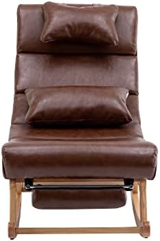 Cadeira de balanço de I-Paok, poltrona moderna estofada com encosto alto e roqueiro de cadeira de sofá de sopa de cadeira de