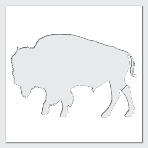 Modelo de DIY de estêncil de búfalo melhor vinil grande aerógrafo de bisonte americano de biso