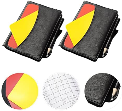 Besportble Football Acessórios 10Sets Aviso de carteira portátil para partitura de jogo multifuncional impresso com kits