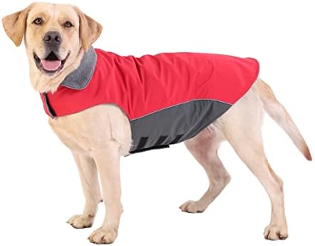 Casaco de cão de inverno impermeável jaqueta de cachorro para laboratório Pitbull Doberman Standard Poodle, pão de pão grande