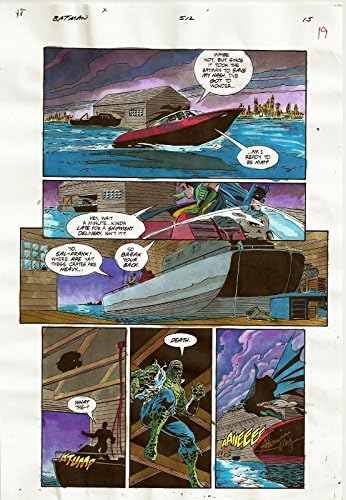 Batman Comics #512 Arte da produção Página original #15 ADRIENNE ROY