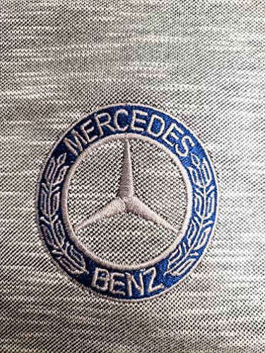 Mercedes Benz bordado clássico Laurel Star Logo Buttons Wood Buttons