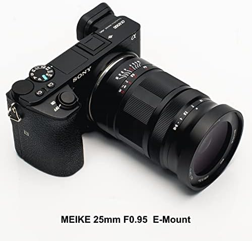 Meike 25mm f0.95 Manual de abertura grande foco Prime Lente Prime APS-C Compatível com câmeras de montagem eletrônica Sony E-monta