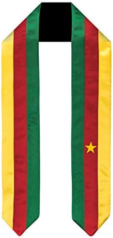 Camarões Flag Graduação Sash/Estudos Internacionais de Estudo Internacional no exterior