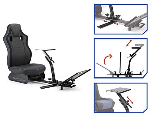 Subsônico - Driving Cockpit SRC 200 - Bucket Simulation Seat com suporte para volante e pedais - PS4, Xbox One, PS3, PC