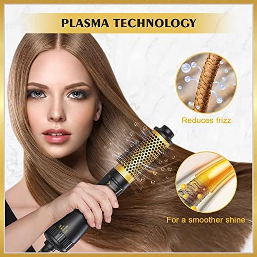 Pincel de secador de cabelo, conjunto de escovas de ar quente e tecnologia de plasma de um passo do volumizador Brush de secador