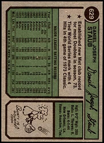 1974 Topps # 629 Rusty Staub New York Mets NM Mets