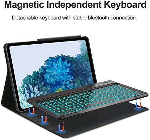 Jademall Galaxy Tab S7 FE Case com caixa do teclado do teclado para o teclado para o samsung galaxy tab S8+/s7 Fe/S7+,