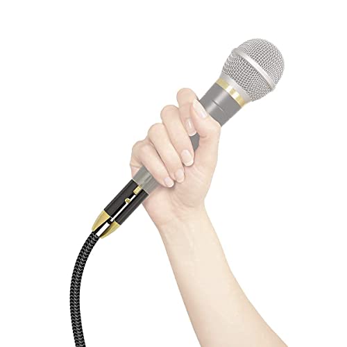 XLR Cabo de microfone EMK XLR Male para XLR Feminino Balanceado de 3 pinos Baça Baça Misturador Mixer Equalizador de Cabôs