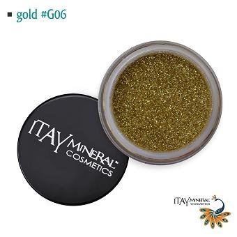 Itay Beauty Mineral Cosmetic Face and Body Glitter Color Gold G06