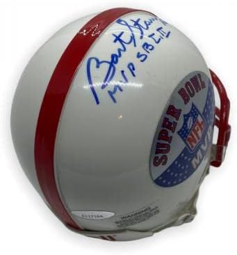 Bart Starr assinou mini capacete autografado com tristar de inscrição - capacetes NFL autografados