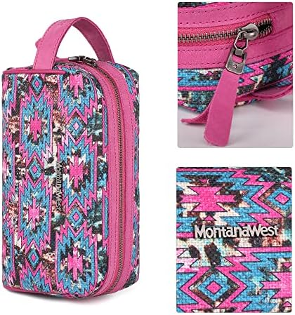 Montana West Cosmetic Saco para mulheres com estampa de leopardo bolsa de viagens multi -viagens