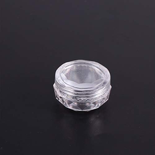 Tendycoco 60 pcs g jarros de amostra de plástico contêiner diamante tampa pequena cremes de olho sombra cosmética + design para recipientes
