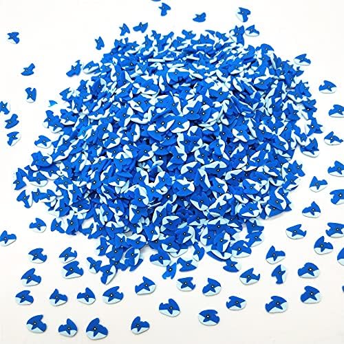Shukele niantu109 20g/lote 5mm Blue Shark Polymer Clay para artesanato DIY PLÁSTICO KLEI MUD PARTÍCELAS DE FISH CLAYS GUIL