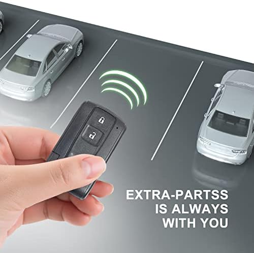 Extra-Partss Smart Car Key FOB Substituição para Toyota Prius Fits 2004 2005 2006 2007 2008 2009 Proximidade 3 botão