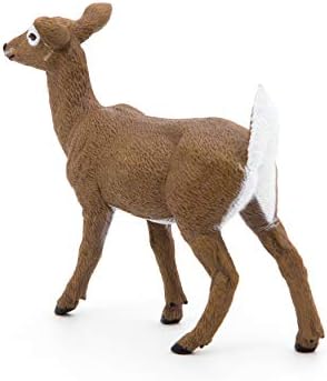 PAPO -Pintado -Figure -Wild Animal Kingdom -corça de cauda branca -50218 -Collectible -para crianças -adequado para meninos e meninas